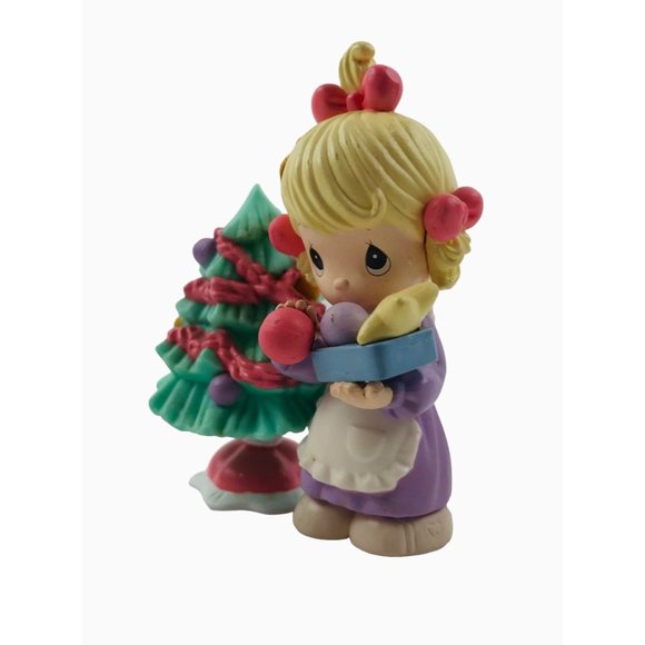Precious Moments 2 Ornaments Home For The Holidays Enesco Plastic Vintage Boxed - Picture 8 of 10